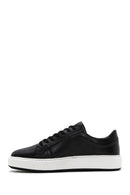 Erkek Siyah Deri Kalın Tabanlı Sneaker | Derimod Erkek Siyah Deri Kalın Tabanlı Sneaker | Derimod
