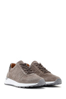 Men's Mink Leather Casual Sneaker | Derimod Men's Mink Leather Casual Sneaker | Derimod