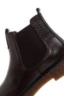 Men's Brown Leather Casual Chelsea Boots | Derimod Men's Brown Leather Casual Chelsea Boots | Derimod