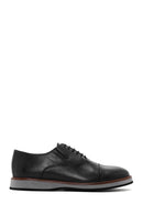 Erkek Siyah Deri Oxford Casual Ayakkabı | Derimod Erkek Siyah Deri Oxford Casual Ayakkabı | Derimod