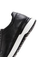 Erkek Siyah Deri Sneaker | Derimod Erkek Siyah Deri Sneaker | Derimod
