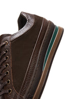 Erkek Kahverengi Deri Casual Sneaker | Derimod Erkek Kahverengi Deri Casual Sneaker | Derimod