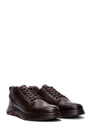 Erkek Kahverengi Deri Casual Sneaker | Derimod Erkek Kahverengi Deri Casual Sneaker | Derimod