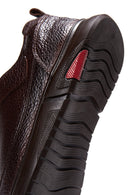 Erkek Kahverengi Deri Casual Sneaker | Derimod Erkek Kahverengi Deri Casual Sneaker | Derimod