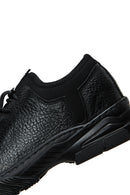 Men's Black Leather Casual Sneaker | Derimod Men's Black Leather Casual Sneaker | Derimod