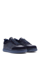 Erkek Lacivert Deri Sneaker | Derimod Erkek Lacivert Deri Sneaker | Derimod