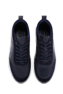 Erkek Lacivert Deri Sneaker | Derimod Erkek Lacivert Deri Sneaker | Derimod