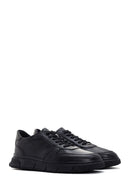 Erkek Siyah Deri Sneaker | Derimod Erkek Siyah Deri Sneaker | Derimod