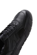 Erkek Siyah Deri Kalın Tabanlı Sneaker | Derimod Erkek Siyah Deri Kalın Tabanlı Sneaker | Derimod