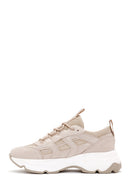 Women's Beige Thick Soled Sneaker | Derimod Women's Beige Thick Soled Sneaker | Derimod