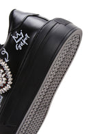 Kadın Siyah Taşlı Sneaker | Derimod Kadın Siyah Taşlı Sneaker | Derimod