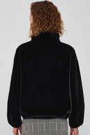 Rosiere Women's Black Teddy Jacket | Derimod Rosiere Women's Black Teddy Jacket | Derimod