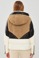 Monterosa Women's Multicolored Hooded Teddy Coat | Derimod Monterosa Women's Multicolored Hooded Teddy Coat | Derimod