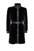 Afrodite Women's Black Teddy Coat | Derimod Afrodite Women's Black Teddy Coat | Derimod