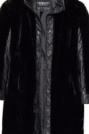 Afrodite Women's Black Teddy Coat | Derimod Afrodite Women's Black Teddy Coat | Derimod