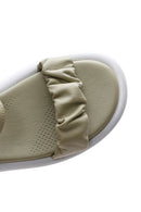 Kadın Yeşil Deri Comfort Sandalet | Derimod Kadın Yeşil Deri Comfort Sandalet | Derimod