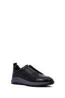 Erkek Siyah Kalın Tabanlı Deri Casual Sneaker | Derimod Erkek Siyah Kalın Tabanlı Deri Casual Sneaker | Derimod