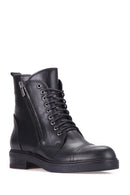 Zippered Women's Leather Boots | Derimod Zippered Women's Leather Boots | Derimod