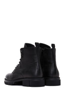 Men's Black Leather Zippered Boots | Derimod Men's Black Leather Zippered Boots | Derimod