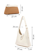 Women's Cream Classic Shoulder Bag | Derimod Women's Cream Classic Shoulder Bag | Derimod