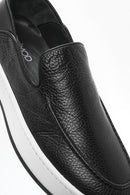 Men's Black Leather Casual Loafer | Derimod Men's Black Leather Casual Loafer | Derimod