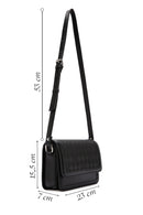 Women's Black Long Strap Crossbody Bag | Derimod Women's Black Long Strap Crossbody Bag | Derimod
