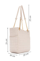 Women's Cream Shoulder Bag | Derimod Women's Cream Shoulder Bag | Derimod