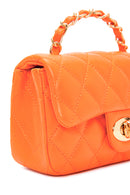 Women's Orange Long Strap Quilted Crossbody Bag | Derimod Women's Orange Long Strap Quilted Crossbody Bag | Derimod
