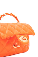 Women's Orange Long Strap Quilted Crossbody Bag | Derimod Women's Orange Long Strap Quilted Crossbody Bag | Derimod