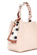 Women's Beige Long Strap Crossbody Bag with Accessory Detail | Derimod Women's Beige Long Strap Crossbody Bag with Accessory Detail | Derimod