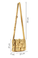Women's Gold Long Strap Crossbody Bag | Derimod Women's Gold Long Strap Crossbody Bag | Derimod
