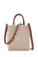 Women's Beige Long Strap Straw Crossbody Bag | Derimod Women's Beige Long Strap Straw Crossbody Bag | Derimod