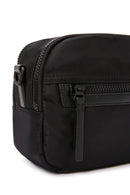 Women's Black Long Strap Fabric Crossbody Bag | Derimod Women's Black Long Strap Fabric Crossbody Bag | Derimod