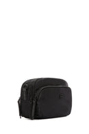 Women's Black Long Strap Fabric Crossbody Bag | Derimod Women's Black Long Strap Fabric Crossbody Bag | Derimod