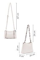 Women's White Long Strap Shoulder Bag | Derimod Women's White Long Strap Shoulder Bag | Derimod