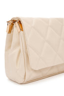 Women's Cream Quilted Shoulder Bag | Derimod Women's Cream Quilted Shoulder Bag | Derimod