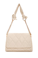 Women's Cream Quilted Shoulder Bag | Derimod Women's Cream Quilted Shoulder Bag | Derimod