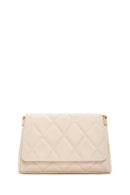 Women's Cream Quilted Shoulder Bag | Derimod Women's Cream Quilted Shoulder Bag | Derimod