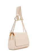 Women's Cream Quilted Shoulder Bag | Derimod Women's Cream Quilted Shoulder Bag | Derimod