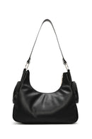 Women's Black Double Small Pocket Casual Shoulder Bag | Derimod Women's Black Double Small Pocket Casual Shoulder Bag | Derimod