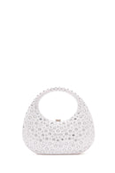 Women's White Stone Box Handbag | Derimod Women's White Stone Box Handbag | Derimod