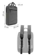 D-Pack Unisex Gray Fabric Backpack | Derimod D-Pack Unisex Gray Fabric Backpack | Derimod