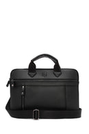 Men's Black Long Strap Briefcase | Derimod Men's Black Long Strap Briefcase | Derimod