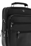 Men's Black Long Strap Leather Handbag | Derimod Men's Black Long Strap Leather Handbag | Derimod