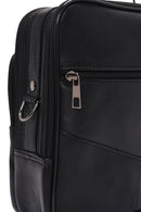 Men's Black Long Strap Leather Handbag | Derimod Men's Black Long Strap Leather Handbag | Derimod