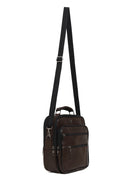 Men's Brown Long Strap Leather Handbag | Derimod Men's Brown Long Strap Leather Handbag | Derimod