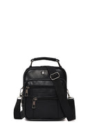 Men's Black Long Strap Leather Handbag | Derimod Men's Black Long Strap Leather Handbag | Derimod