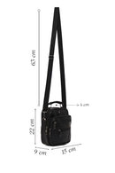 Men's Black Long Strap Leather Handbag | Derimod Men's Black Long Strap Leather Handbag | Derimod