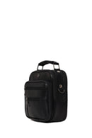 Men's Black Long Strap Leather Handbag | Derimod Men's Black Long Strap Leather Handbag | Derimod