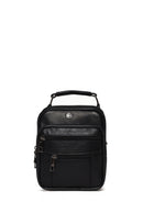 Men's Black Long Strap Leather Handbag | Derimod Men's Black Long Strap Leather Handbag | Derimod